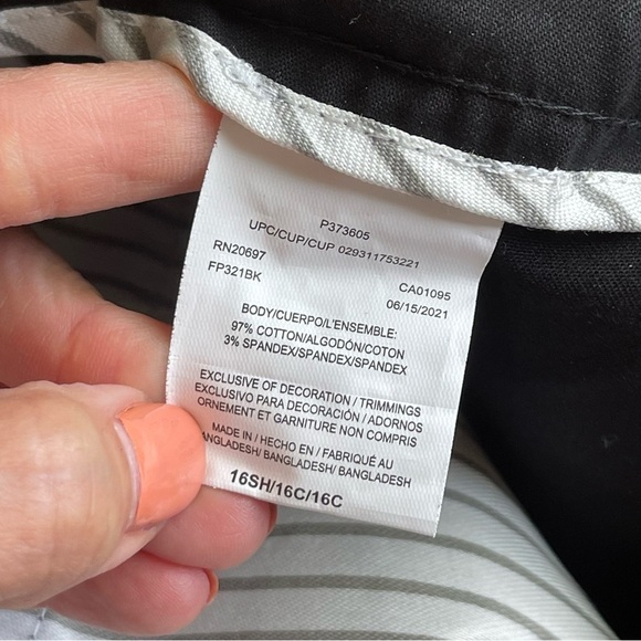 NEW Dickies Womens Flex Twill Relaxed Fit Straight Leg Work Pant Black 16 Sh NWT - Picture 3 of 3